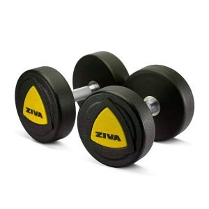 Mancuernas de Uretano LOGO Amarillas EN KG