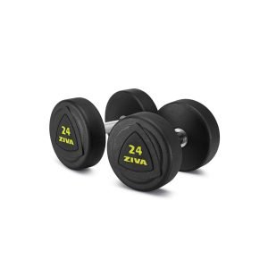 Mancuernas de goma de acero solido Amarillo